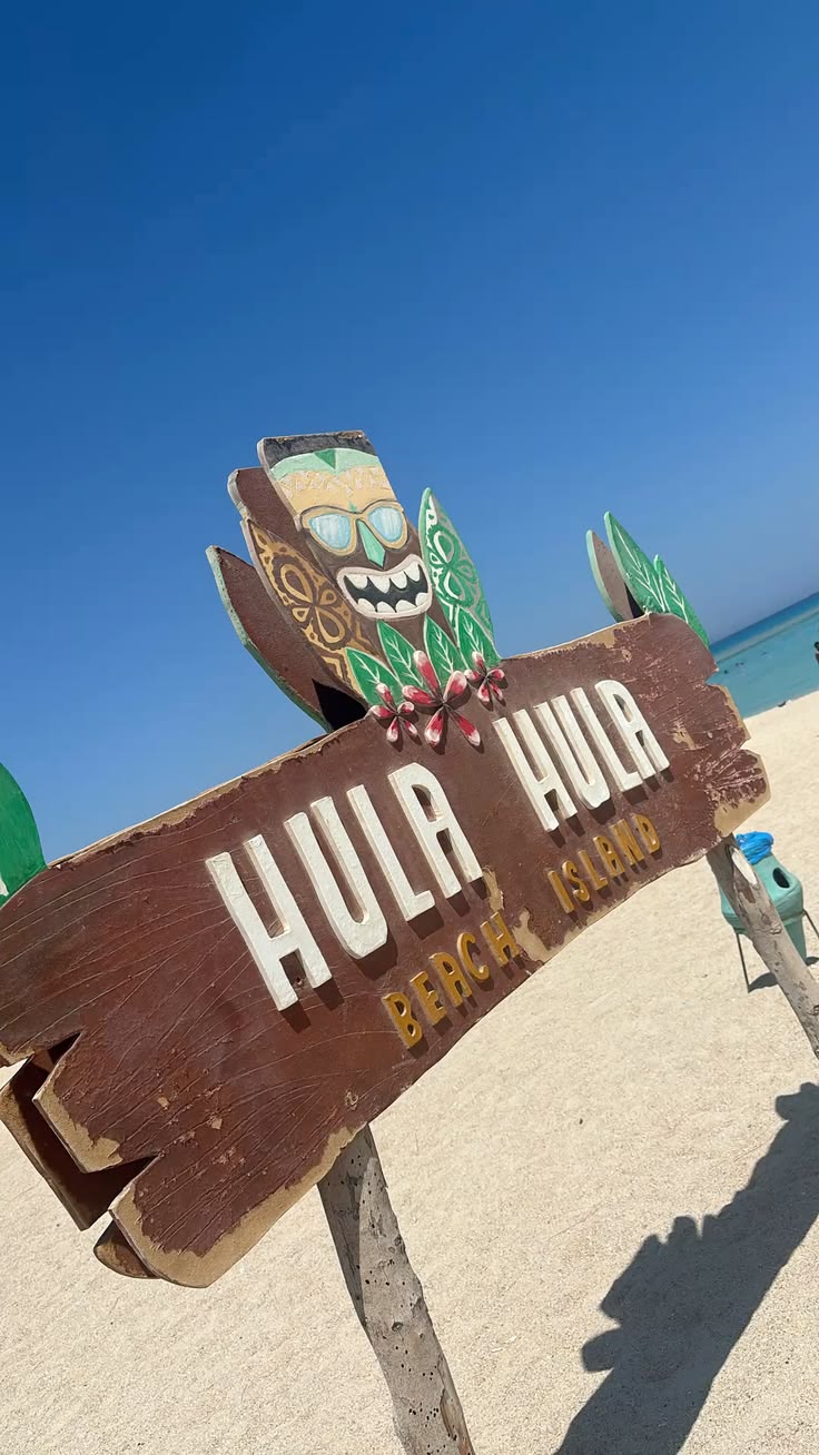 Hula Hula Beach Island sign